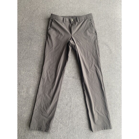 CRZ Yoga Men's Dark Gray Performance Golf Stretch Casual Pants tag 32 (34x31) - Picture 1 of 7